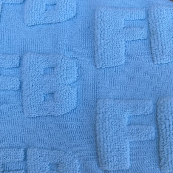 Frankie’s Bikini Terry Cloth bottoms in sky blue - Picture 2 of 4